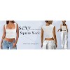 Zeagoo Women's Sleeveless Crop Top Square Neck Tank Top Workout Fitness Summer Basic Tops Trendy Going Out Tops - 4 of 4