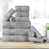 Luxury Cotton Heavyweight Solid Plush Towel Set by Blue Nile Mills - 2 of 4