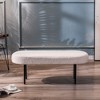 Nordlys Metal and Velvet Bench Modern Design Style Upholstery Entry - 3 of 4