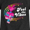 Girls' - Trolls - Feel The Vibes Poppy Fitted Short Sleeve Graphic T-Shirt - 2 of 4