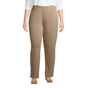 Lands' End Women's Sport Knit High Rise Pants - 1 of 4