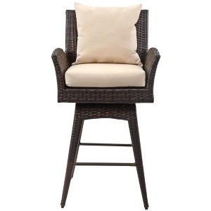 Hayes Swivel Arm Barstool - Indoor/Outdoor - PAT2515 - Safavieh - 1 of 4