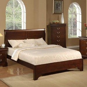 Alpine Furniture West Haven Sleigh Bed, King Size - 1 of 3