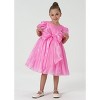 2Bunnies Girls' Organza Babydoll Princess Bow Dress - 4 of 4