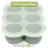 WeeSprout Silicone Freezer Tray w/ Clip on Lid Perfect Food Storage Container for Homemade Baby Food - 3 of 4