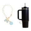 Unique Bargains Pearl Chain Bow Water Cup Pendant 1 Pc - 3 of 4