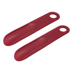Unique Bargains Women's Compact Ergonomic Sturdy Shoe Horn 2 Pcs - 1 of 4
