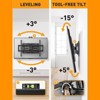 Full Motion TV Wall Mount for Most 42–84 inch Flat Curved TVs up to 132 lbs, Bracket with Articulating Arms, Swivel, Tool-Free Tilt - 4 of 4