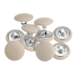 Unique Bargains Round Metal Sewing Cloth Covered Button 10 Pcs - 1 of 4