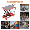 Hydraulic Lift Table Cart, Easy Lifting, 3mm Non-Slip Pads, Non-Leakage Hydraulic Pump, Manual Single Scissor Design - 4 of 4
