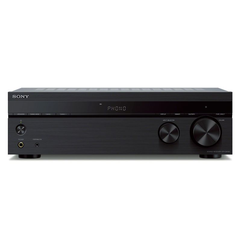 Sony STR-DH190 Stereo Receiver with Phono Input and Bluetooth Connectivity, 1 of 7