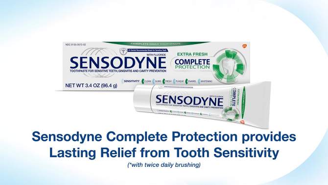 Sensodyne Complete Toothpaste - 3.4oz, 2 of 13, play video