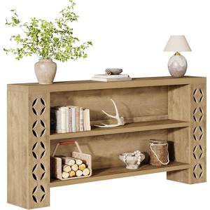 Tribesigns 70.87-Inch Extra Long Console Table with Storage, 3-Tier Narrow Sofa Table Behind Couch - 1 of 4