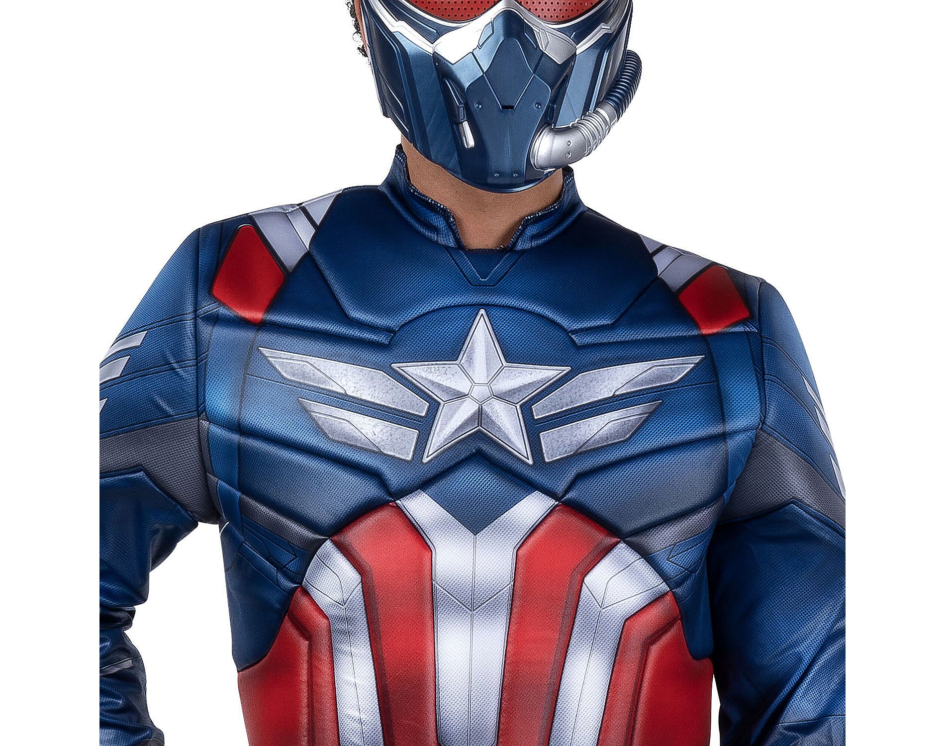 Marvel Men's Captain America Brave New World Halloween Costume Jumpsuit 2pc