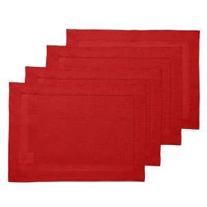 Solino Home Linen Classic Hemstitch Placemats - 1 of 4