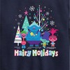 Boys' - Trolls - Hairy Holidays Branch and Friends Graphic Long Sleeve Fleece Sweatshirt - 2 of 4