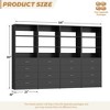 Besiost Closet Organizer System with Wood Drawers and Shelves - 2 of 4