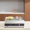 VEVOR Electric Soup Warmer, Two 6.34QT Pots & Three 1/3 Pans, Stainless Steel Food Warmer with 86~185°F Adjustable Temp, 1500W Bain Marie, Silver - 2 of 4