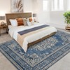 Garvee Area Rug Machine Washable Runner for Hallway Vintage Distressed Floral Medallion Accent Bedroom Living Room Throw Rug Ultra-Thin Non Slip Rug - 4 of 4