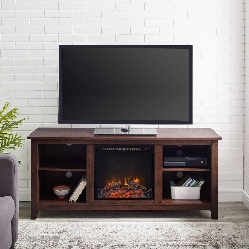Ackerman Modern Transitional Fireplace TV Stand for TVs up to 65" - Saracina Home, 6 of 9