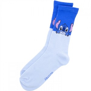 Mens Lilo and Stitch Peeking Crew Socks - 1 of 3
