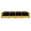 Modern Minimalist Cream Two-Seater Sofa - 2 of 4