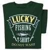 Collections Etc Lucky Fishing  T-Shirt Do Not Wash Funny Graphic Shirt - 2 of 4