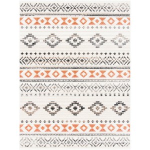 Sedona SED815 Power Loomed Area Rug - Ivory/Rust - 4'5"x6'1" - Safavieh. - 1 of 4