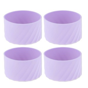 Unique Bargains Portable Fit For 40oz Anti-Fall Round Water Bottle Boot 4 Pcs - 1 of 4