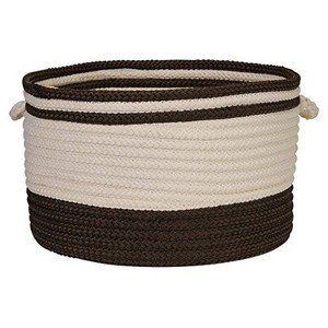 Colonial Mills Bar Harbour Band Basket, 18 by 18 by 12-Inch, Mink - 1 of 1