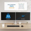 Mount-It! Dual Monitor Desk Mount, Dual Monitor Arm Fits 2 Monitors max. 32" / 19.8 Lbs., Full Motion Adjustment Monitor Mount with C-Clamp, White - 3 of 4