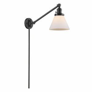 Cone - 1 Light Swing Arm Wall Sconce In Industrial Style-25 Inches Tall and 8 Inches Wide - 1 of 1