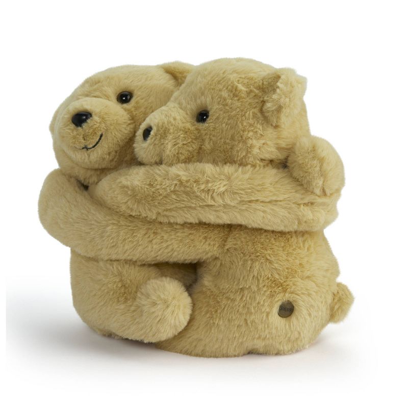 FAO Schwarz 9&#34; Brown Hugging Bears 2pc Toy Plush, 4 of 9