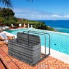 Double Layer Rattan Poolside Float Storage,Outdoor Caddy with Generous Space, Weather-Resistant,Mobile Design, Versatile Use, and Sturdy Construction - 4 of 4