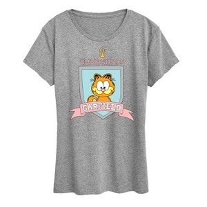 Women's - Garfield - University Badge Short Sleeve Graphic T-Shirt - 1 of 4