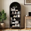 TackView 71" Tall Arched Display Cabinet with Adjustable Shelves, 7-Tier Storage Cabinet Bookshelf-Food Pantry Shoe Closet Shelf Organizer for Home - 2 of 4