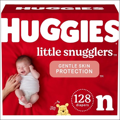 Image of Huggies Little Snugglers Diapers Giant Pack - Size Newborn (128ct)
