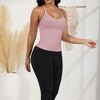Anna-Kaci Active Women's Ribbed Knit Deep V Neck Tank Top with Seamless Design - 2 of 4