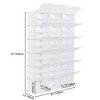 KTMBDW 12-Tier Portable 72 Pair Shoe Rack Organizer 36 Grids Tower Shelf Storage Cabinet Stand Expandable for Heels, Boots, Slippers - 3 of 4