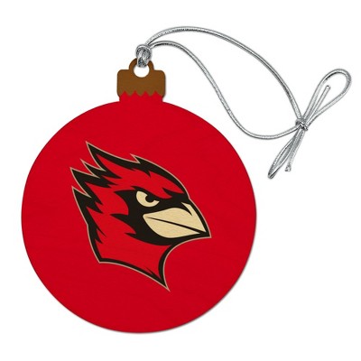 Wesleyan University Primary Logo Wood Christmas Tree Holiday Ornament