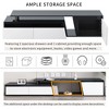 Kumasinova 70" Chic TV Console with 2 Drawers&1 Cabinet for TV up to 100",Stylish MDF Material Entertainment Center TV Stand for Living Room - 4 of 4