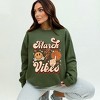 Simply Sage Market Women's Graphic Sweatshirt March Vibes Basketball Cheetah - 2 of 4