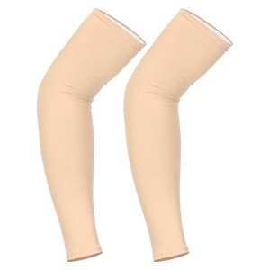 Unique Bargains Nylon Breathable Sun Protection Compression Arm Sleeves 1 Pair - 1 of 4