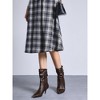 Perphy Women's Pointy Toe Slouches Kitten Heels Mid Calf Boots - 2 of 4