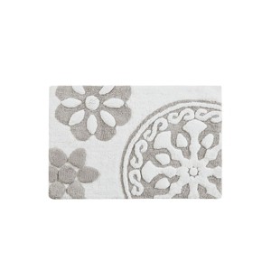 SEVOBAL Bathroom Rugs Bath Mat Rug Home Decor Carpet Shower Mat Home Decor Medallion Floral Pattern Shower Room Bathroom, Beige, 30"*20"*0.5" - 1 of 4