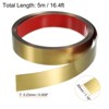 Unique Bargains Self-Adhesive Stainless Steel Mirror Finish Peel and Stick Wall Trim - 2 of 4