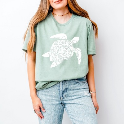 Simply Sage Market Turtle Mandala Short Sleeve Tee - 2XL - Sage