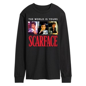 Men's - Scarface - The World Is Yours- Men's Long Sleeve Graphic T-Shirt Long Sleeve Graphic T-Shirt - 1 of 3