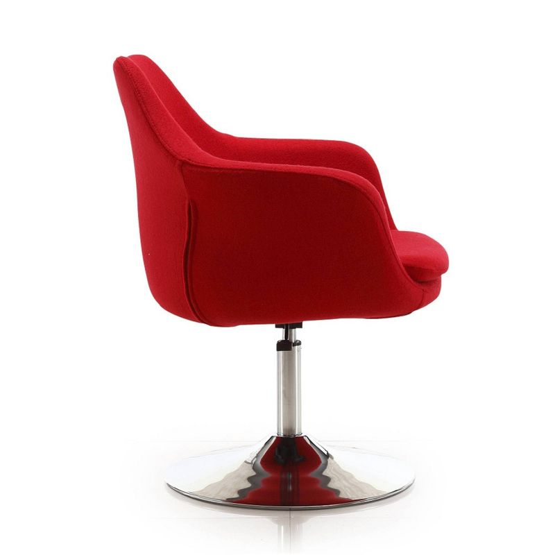 Kinsey Wool Blend Adjustable Height Swivel Accent Chair - Manhattan Comfort, 4 of 6