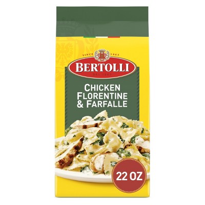 Bertolli Frozen Chicken Florentine & Farfalle - 22oz : Target